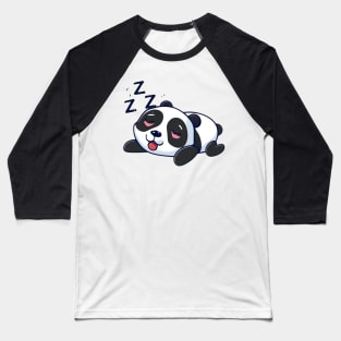 Cute Panda Sleeping Baseball T-Shirt